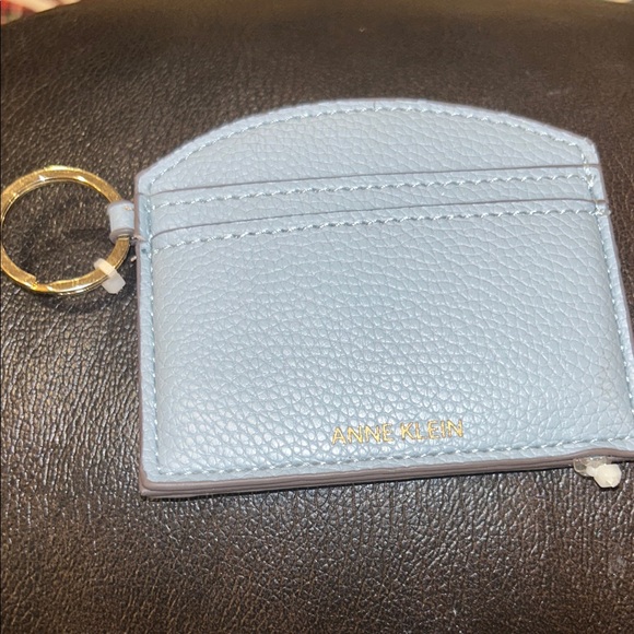 Anne Klein Light Blue Key Ring Card Holder - Picture 1 of 1